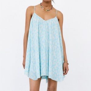 Zara floral daisy print babydoll dress